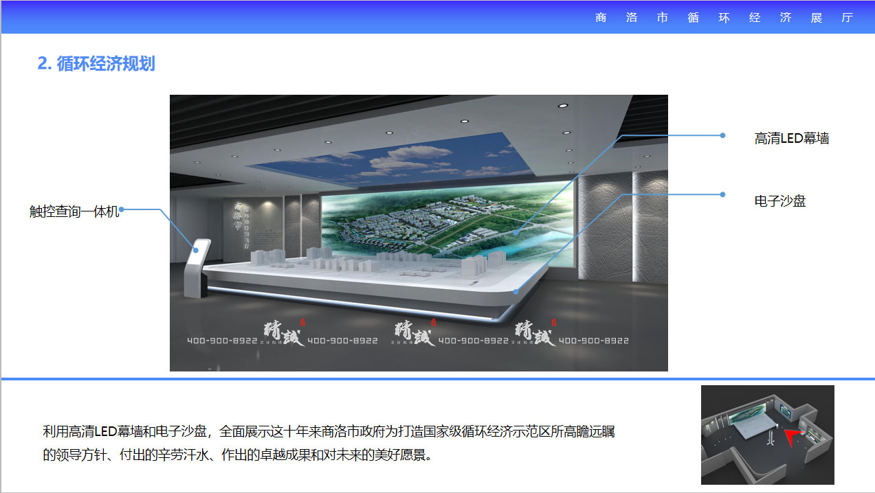 商洛市循環(huán)經(jīng)濟展廳設(shè)計方效果圖
