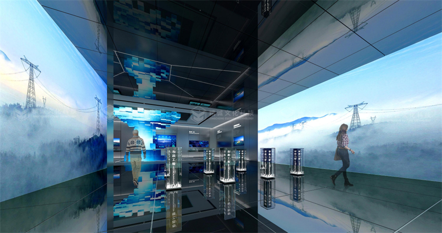 電力行業(yè)展廳設(shè)計-國西北電力設(shè)計院智慧綜合展廳